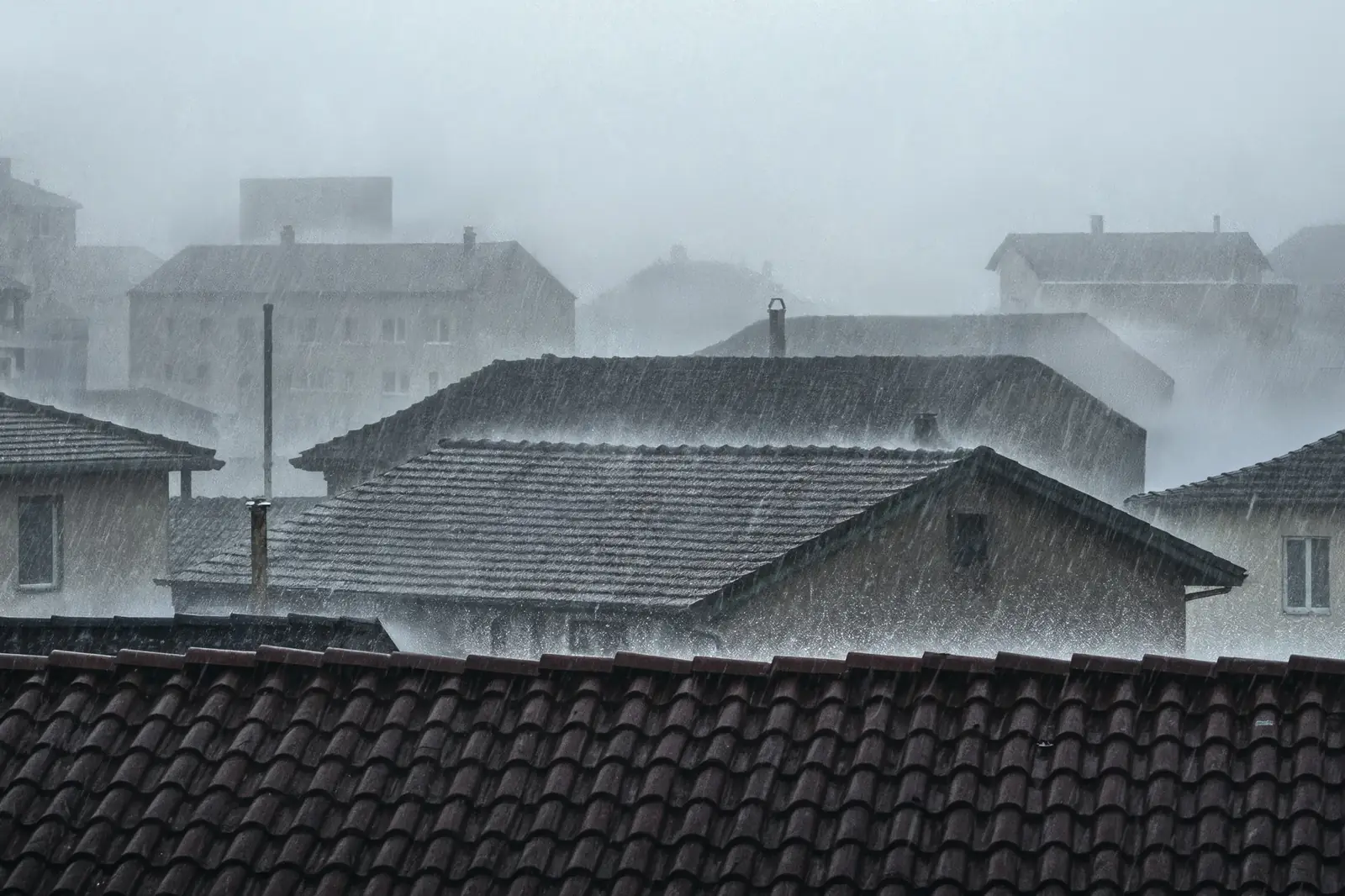 Class 4 impact-resistant metal roof on a Front Range home after a hailstorm